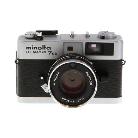 Minolta Hi-Matic 7s II Compact Rangefinder Camera - Chrome with 40mm f/1.7 Lens