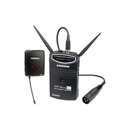 Samson UHF Series One UM1 Receiver and AL1 Micro Presentation Transmitter