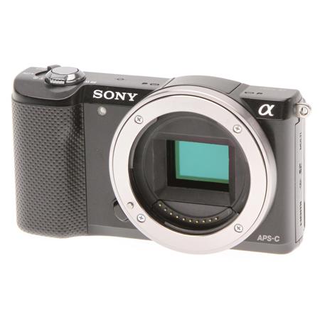 Sony Alpha A5000 Mirrorless Digital Camera 20.1MP, 3.0" LCD Display, HDMI/USB 2.0, Full HD Video, Built-in Wi-Fi with NFC, Black