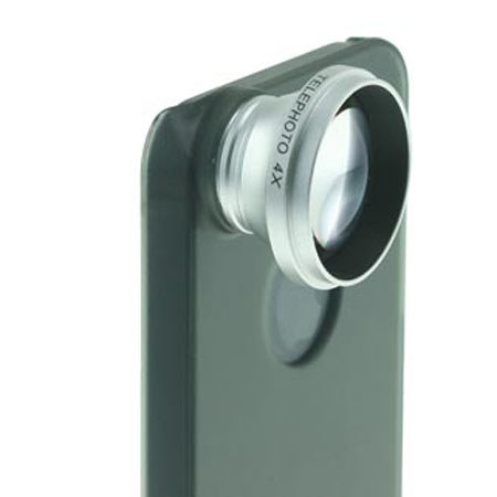USBFever 4X Telephoto Lens with Back Cover for iPhone 5