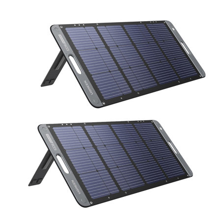 UGREEN 100W Foldable Solar Panel for Portable Power Station, 2-Pack