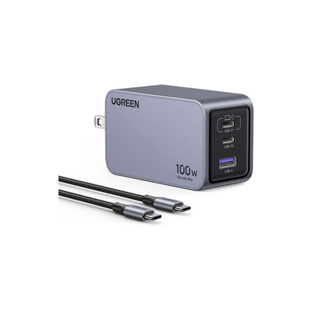 UGREEN Nexode Pro 100W 3-Port USB GaN Wall Charger
