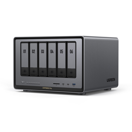 UGREEN NASync DXP6800 Pro 6-Bay NAS Enclosure, Diskless