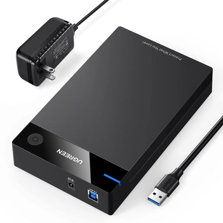 UGREEN USB-B 3.2 Gen 1 2.5/3.5" SATA III Tool-Free External Drive Enclosure