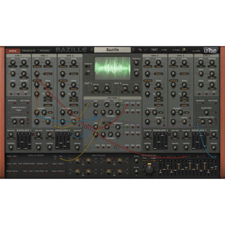 u-He Software Bazille Large Modular Synthesizer Software Plug-In, Electronic Download
