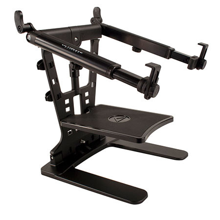 Ultimate Support HyperStation QR 3-in-1 Professional Laptop Stand with Angle-Adjustable Telescoping Support Arms