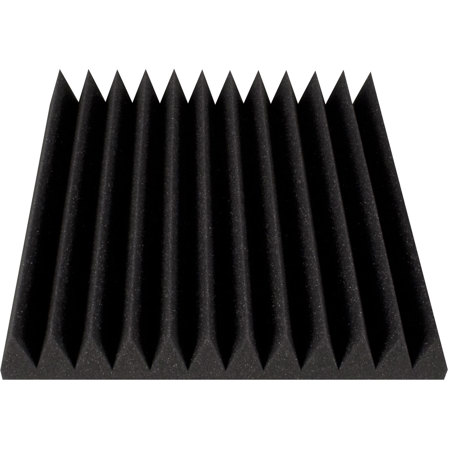 Ultimate Support 12x12x2" Wedge-Style Absorption Panel, Charcoal, 24 Pack