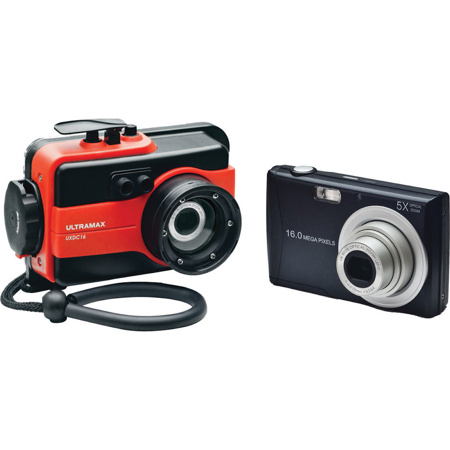ULTRAMAX UXDC16 16MP Digital Camera Dive Package, Red