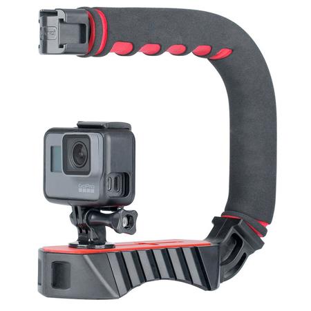 ULANZI U-Grip Pro ハンドヘルド ビデオリグ ステディカム トリプルコールドシュー付き 安定ハンドルグリップ iPhon 並行輸入