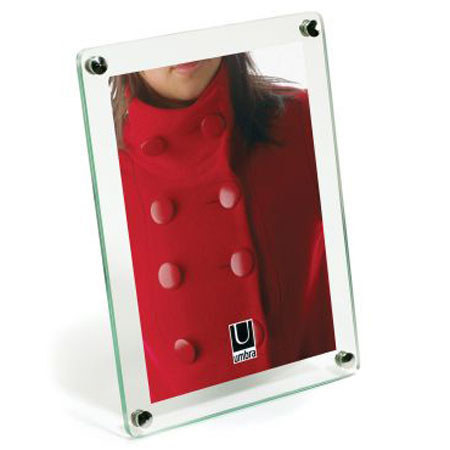 Umbra Clara Frame with Metal Corner,Float 1 4x6in Photo