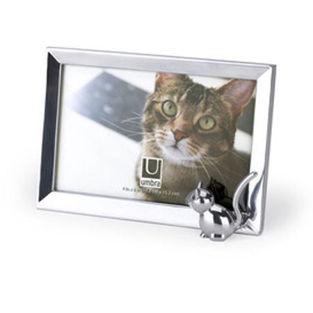 Umbra Memoire Cat, Metal Desk Frame, Color: Chrome.