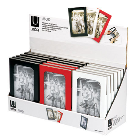 Umbra Mod Metal Hinged 4x6in Photo, Assorted Colors