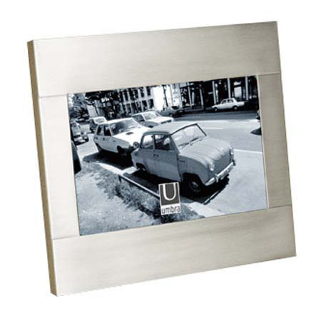 Umbra Simple Brushed Nickel Plated Frame for 4x6 Photo