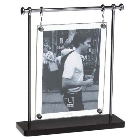 Umbra Trapeze Hanging Desktop Frame Floats 2 5x7 Photos