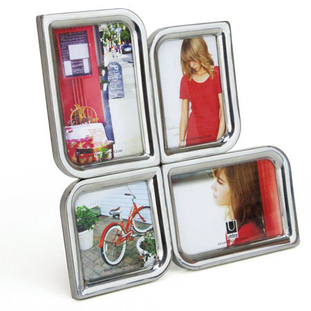 Umbra Clover Diecast Metal Multi Frame, Chrome