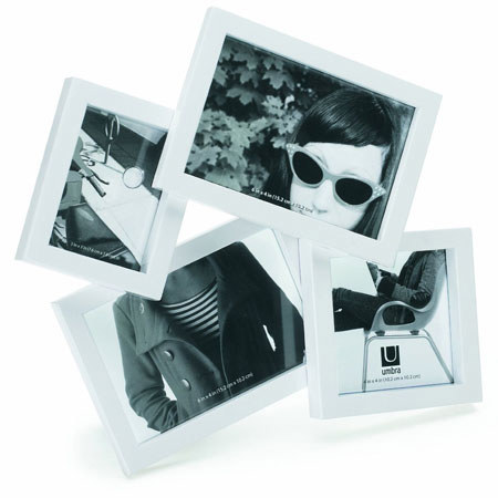 Umbra Mosh Multi Desk Photo Frame- Hi Gloss White