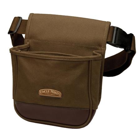 Uncle Mike's Deluxe Shell Pouch, Brown Canvas