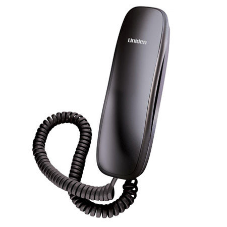 Uniden 1100 Slimline Corded Phone, Black