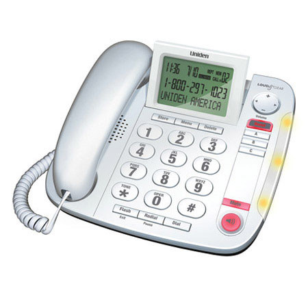 Uniden CEZ260 Big Button Desktop Caller ID Corded Phone