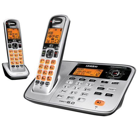Uniden D1685-2 DECT 6.0 Cordless Phone with Dual Keypad, Includes 2 Handsets