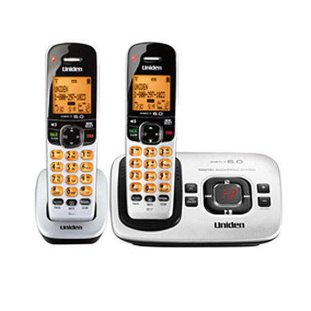 Uniden D1780-2 Two Handset DECT 6.0 Cordless Phone with Digital Answering System