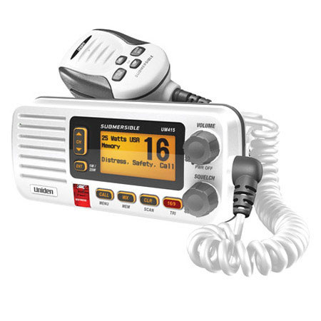 Uniden Oceanus D UM415 Submersible Class D DSC Marine Radio, White