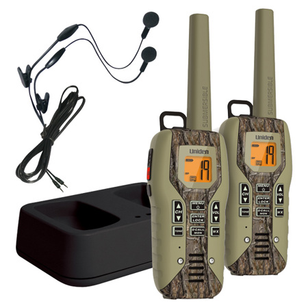 Uniden GMR5088-2CKHS Camo Submersible Two Way Radio with Charger and Headset