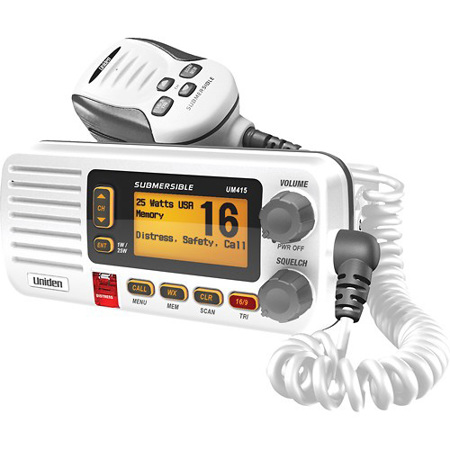 Uniden UM415 Full Featured VHF Marine Radio, White