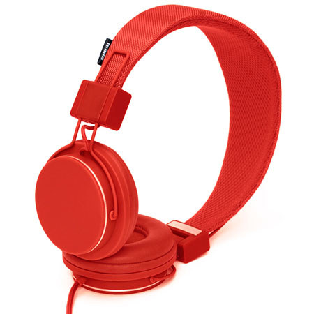 Urbanears Plattan Folding Classic Full Size Headphones w/Zound Plug -Tomato
