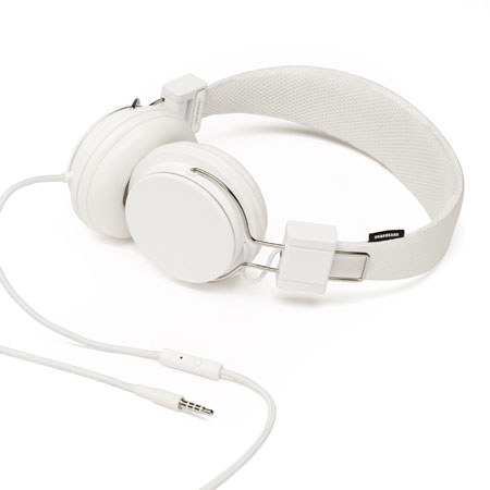 Urbanears Plattan Folding Full Size Headphones with "Zound Plug" - True White