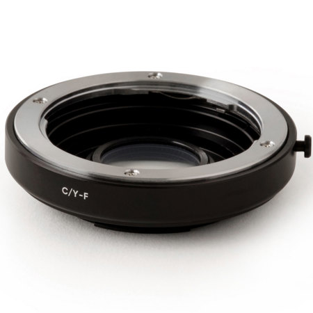 Urth Contax/Yashica C/Y Lens Mount to Nikon F Camera Mount Adapter with Optical Glass