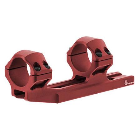 UTG ACCU-SYNC 30mm Medium Profile 50mm Offset Picatinny Rings, Matte Red
