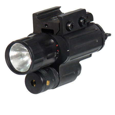 Leapers UTG Xenon Flashlight with Aiming Adjustable Red Laser Combo
