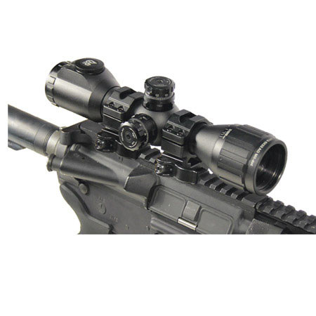 UTG Leapers 4x32 CQB Bug Buster IE Riflescope Illum Mil-Dot Reticle, AO,1" Tube