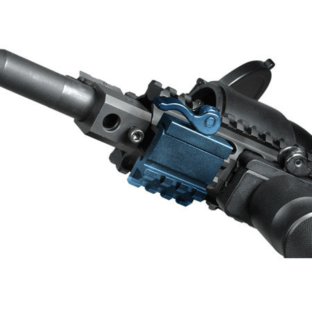 UTG Leapers UTG LE Rated 3-Slot Single Rail Angle Mount w/QD Lever Lock System