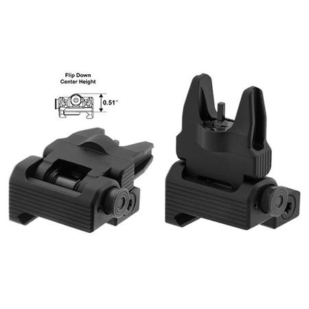 UTG ACCU-SYNC Spring-Loaded AR15 Flip-Up Front Sight, Matte Black