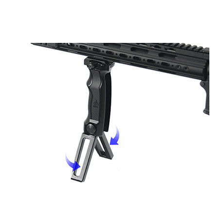 UTG Combat D Grip with Quick Release Deployable Bipod