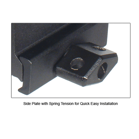 Leapers UTG 0.83" High 2-Slot Med-Profile Super Compact Riser Mount