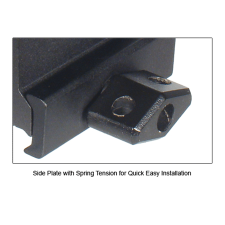 UTG Leapers UTG 0.83" High 3-Slot Med-Profile Compact Riser Mount