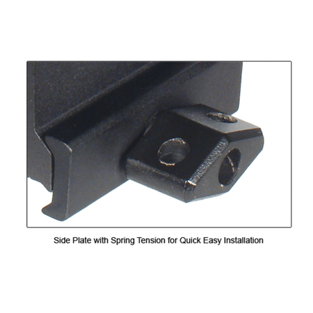 UTG Leapers UTG 1" High 2-Slot Hi-Profile Super Compact Riser Mount