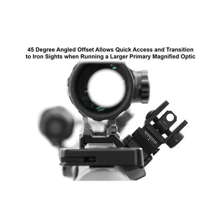 UTG ACCU-SYNC 45 Degree Angle Flip-Up Rear Sight, Matte Black