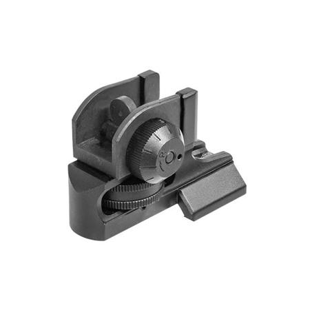 UTG Super Slim Fixed Rear Sight for AR15 Picatinny Rail, Matte Black