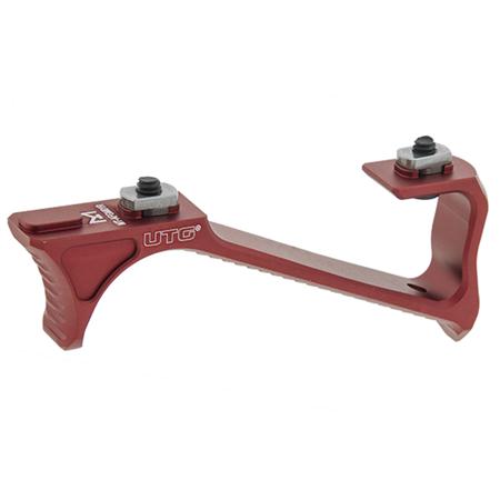 UTG M-LOK Ultra Slim Angled Foregrip, Matte Red