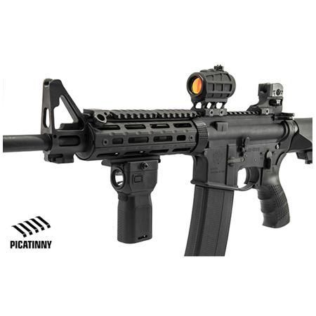 UTG Picatinny Mount Front Grip with Flashlight, 400 Lumens, Black