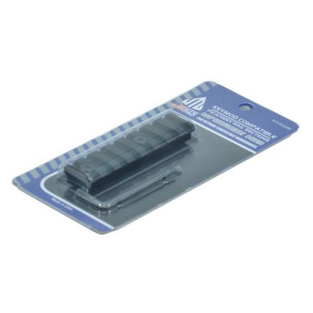 UTG PRO 3.14" 8 Slot Picatinny Rail Section for Keymod Mounting Platform, Black