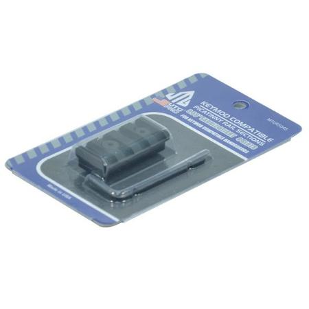 UTG PRO 1.57" 4 Slot Picatinny Rail Section for Keymod Mounting Platform, Black
