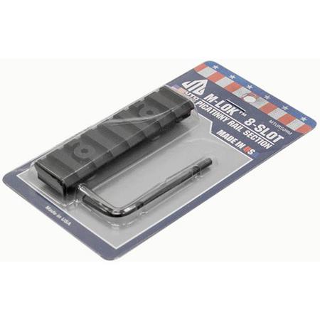 UTG PRO 8 Slot Picatinny Rail Section for M-LOK Mounting Platform, Black