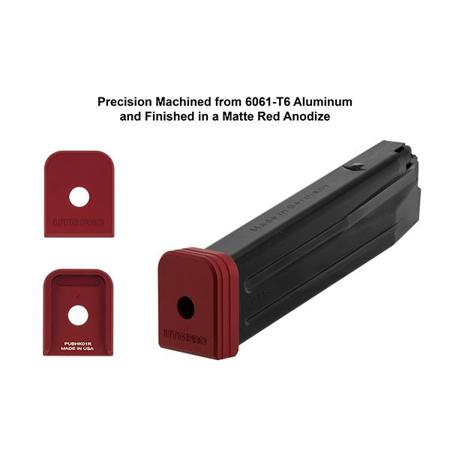 UTG PRO +0 Base Pad for Factory HK VP9 & P30 9/40 Magazines, Matte Red