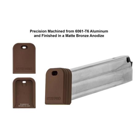 UTG PRO +0 Base Pad for Factory SA XD(M) 9mm Magazines with Square Spring,Bronze