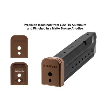 UTG PRO +0 Base Pad for Smith & Wesson M&P 9/40 Magzines, Matte Bronze